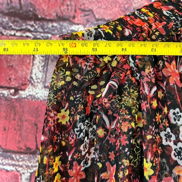 Free People Twyla Mesh Smocked Floral Crop Top - Picture 8 of 9